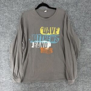 Dave Matthews Band 2013 summer tour long sleeve band tee faded grunge XL concert